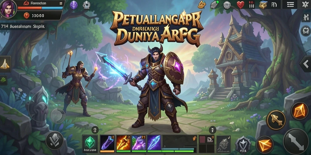 Screenshot menampilkan pertarungan seru di dunia ARPG 71H.