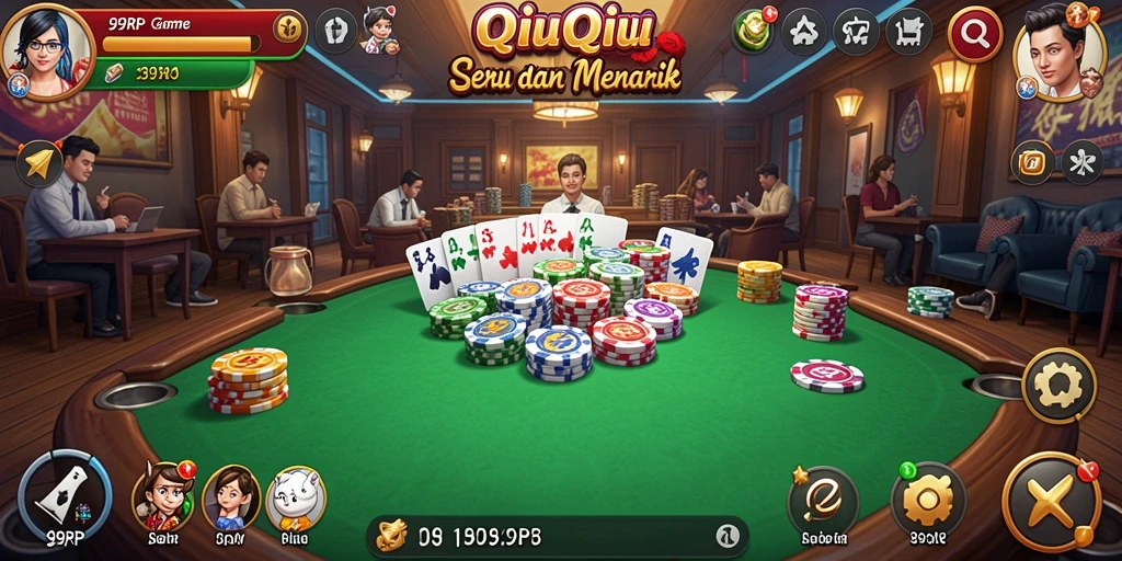 Screenshot menampilkan gameplay seru QiuQiu di 99RP.