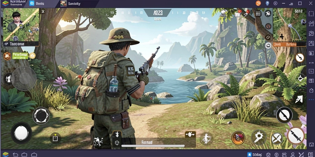 Tampilkan gameplay yang menampilkan eksplorasi dunia terbuka yang luas.