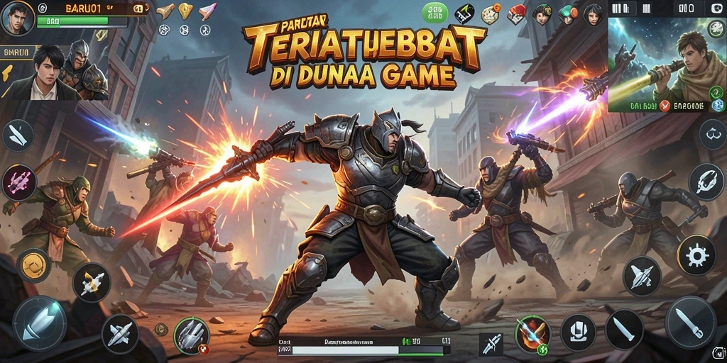 Gameplay seru BARU01 dengan karakter bertarung yang dinamis.