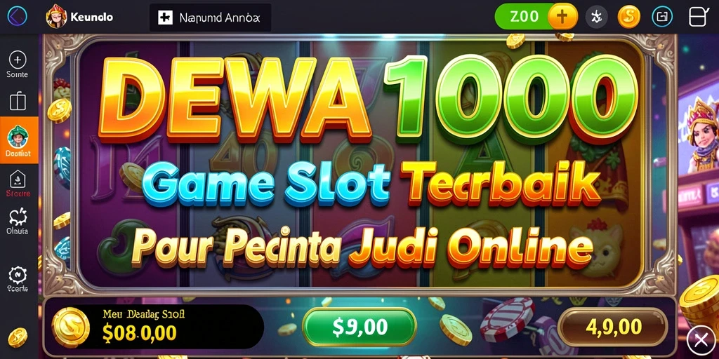 Tampilan screenshot gameplay DEWA1000 yang menarik dan dinamis.