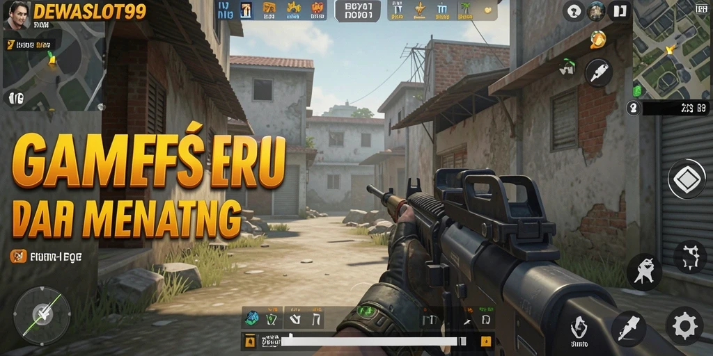 Tampilan gameplay menegangkan DEWASLOT99 dengan aksi FPS yang seru.