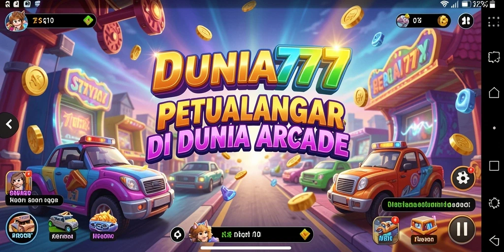 Screenshot DUNIA777 menunjukkan gameplay seru dan penuh warna.