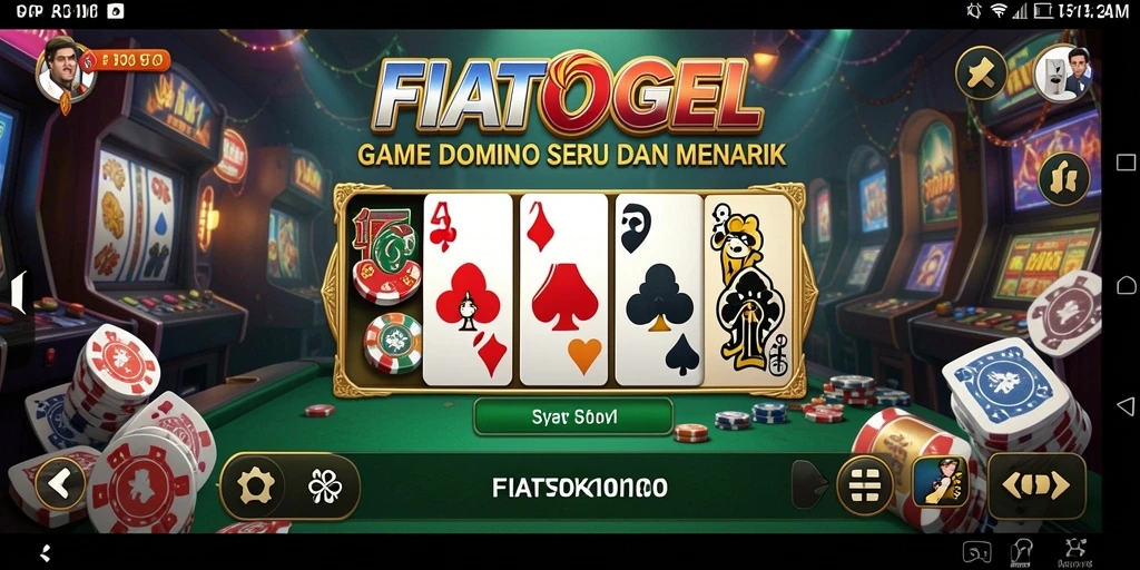 Tampilan gameplay seru dari FIATOGEL dengan interaksi pemain.