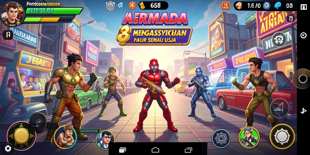 Screenshot G668 menampilkan gameplay seru dan grafik menawan dari permainan arcade.