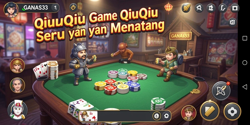 Screenshot GANAS33 menampilkan gameplay menarik QiuQiu.