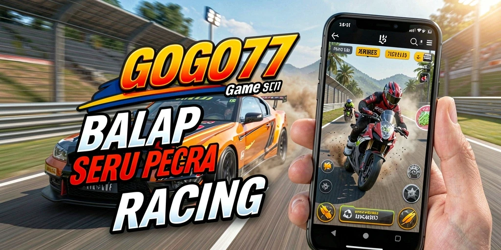 Tampilan gameplay balap yang mendebarkan di GOGO77.