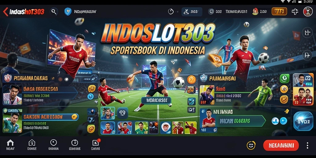 Screenshot gameplay INDOSLOT303 menampilkan aktivitas taruhan olahraga yang menarik.