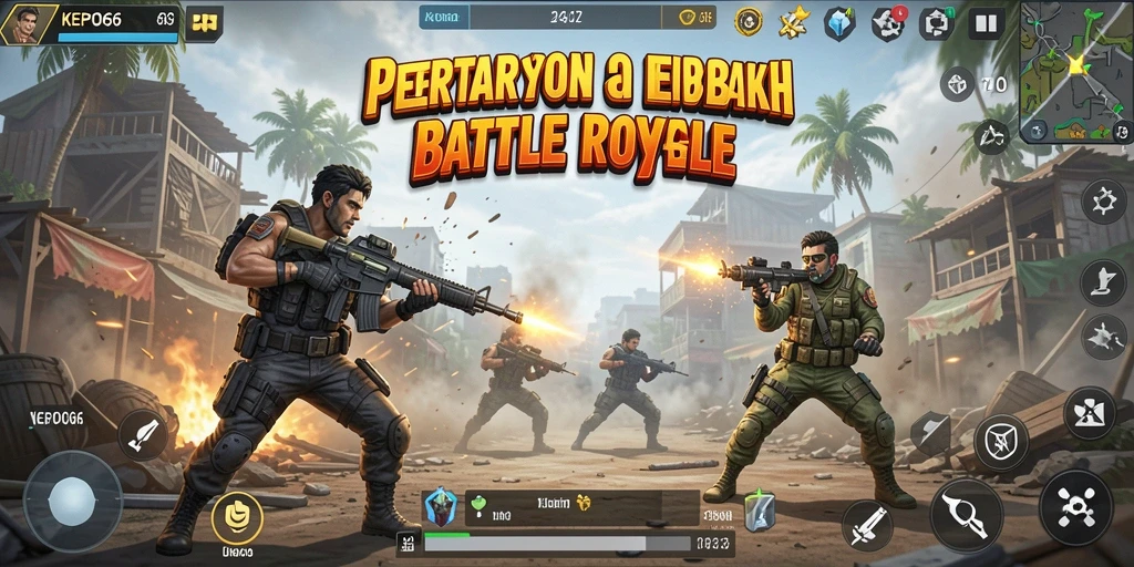 Tangkapan layar <strong>KEPO66</strong> menampilkan aksi pertempuran yang mendebarkan dalam game Battle Royale.