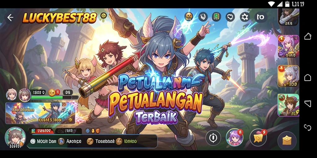 Tampilan gameplay menarik dalam LUCKYBEST88 yang penuh warna.