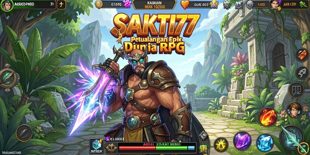 Tampilan luar biasa dari gameplay RPG SAKTI77 yang mendebarkan.