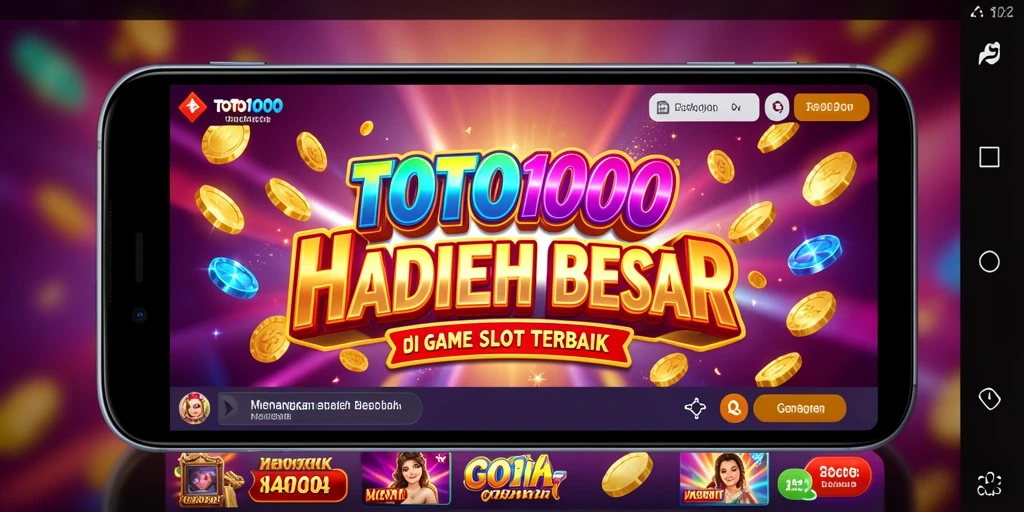 Tampilan permainan slot TOTO1000 yang menarik dan seru.