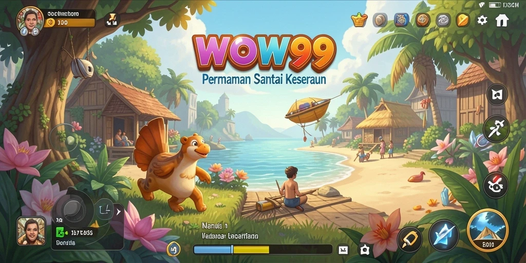 Tampilan gameplay WOW99 yang seru dan penuh warna.